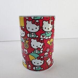 NEW Hello Kitty Sanrio Pink Tin Can Coin Bank